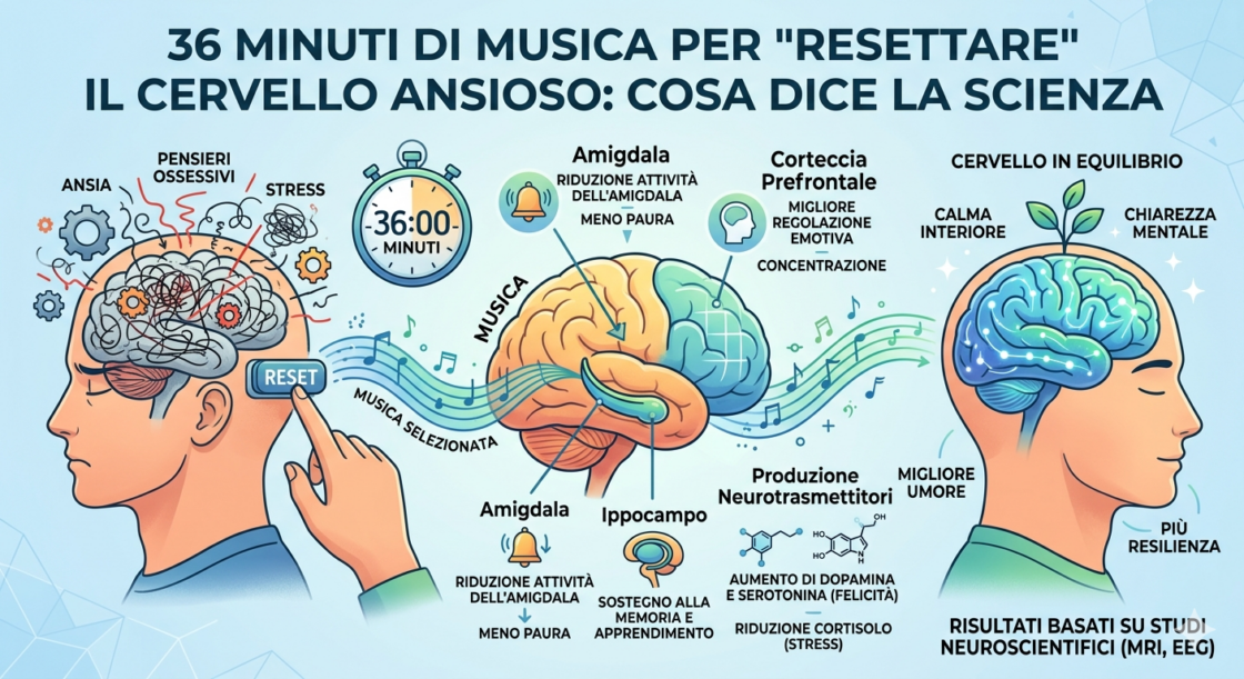 musica reset cervello ansioso